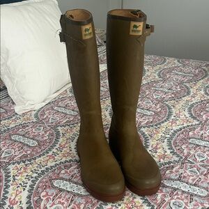 Le Chameau Leather Lined Wellington Boots